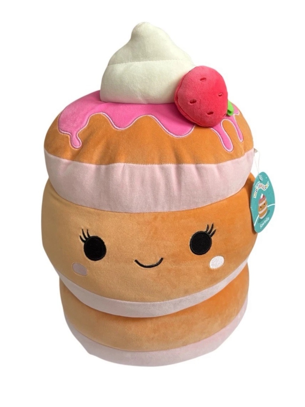 Squishmallows Strawberry Shortcake Pancakes 16" Sawtelle Large *NEW*